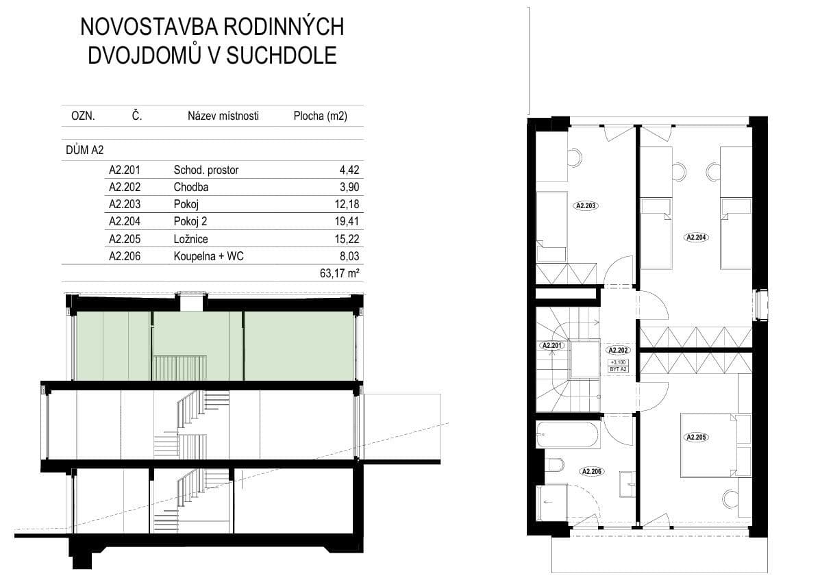 Prodej domu 193 m², pozemek 252 m², V Údolí, Praha, Praha Prodej domu 193 m², pozemek 252 m², V Údolí, Praha, Praha
