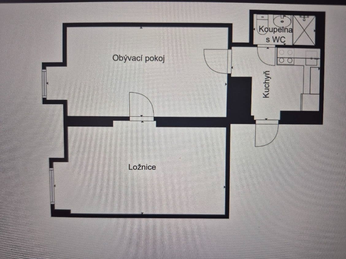 Pronájem bytu 2+kk 40 m², Drtinova, Praha, Praha Pronájem bytu 2+kk 40 m², Drtinova, Praha, Praha