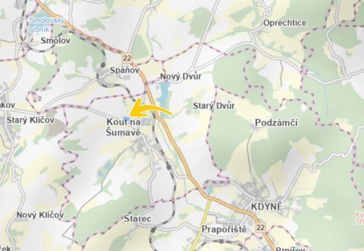 Prodej pozemku 3.190 m², Kout na Šumavě, Plzeňský kraj Prodej pozemku 3.190 m², Kout na Šumavě, Plzeňský kraj