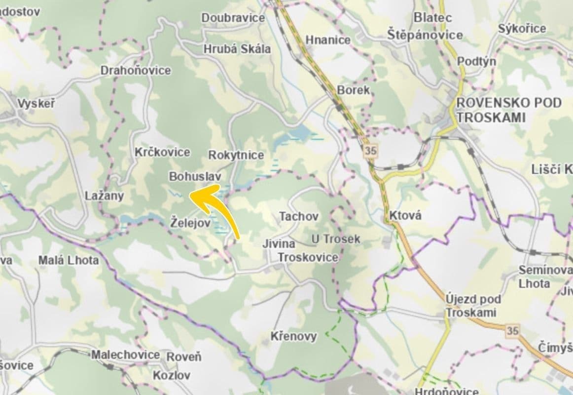 Prodej pozemku 179 m², Hrubá Skála, Liberecký kraj Prodej pozemku 179 m², Hrubá Skála, Liberecký kraj