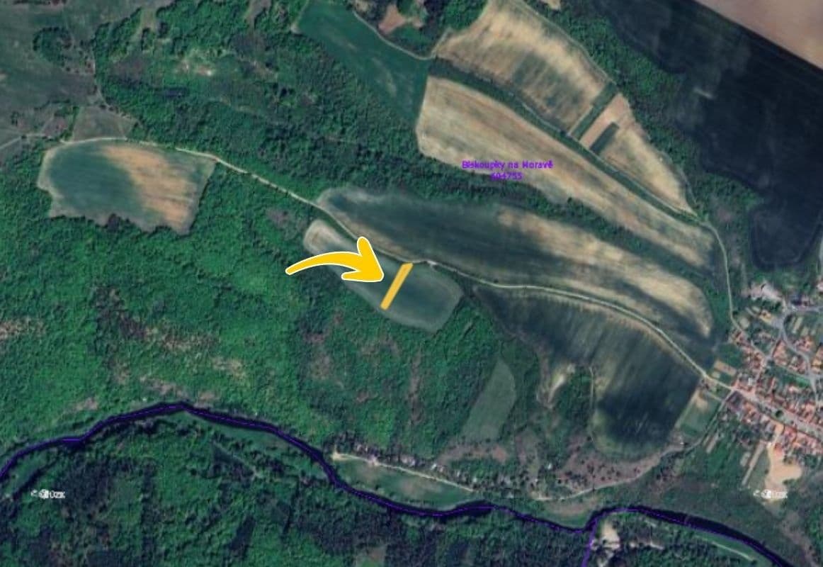 Prodej pozemku 227 m², Biskoupky, Jihomoravský kraj Prodej pozemku 227 m², Biskoupky, Jihomoravský kraj