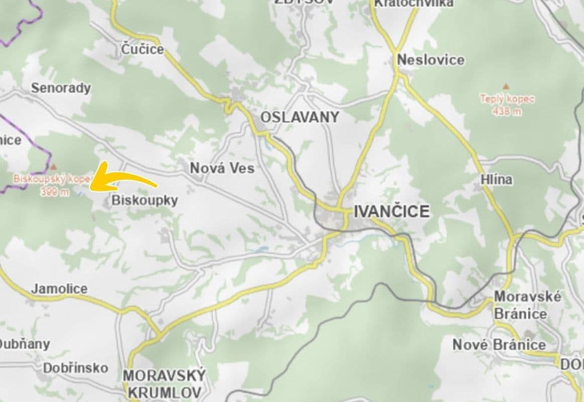 Prodej pozemku 227 m², Biskoupky, Jihomoravský kraj Prodej pozemku 227 m², Biskoupky, Jihomoravský kraj