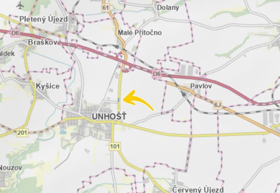 Prodej pozemku 1.133 m², Unhošť, Středočeský kraj Prodej pozemku 1.133 m², Unhošť, Středočeský kraj