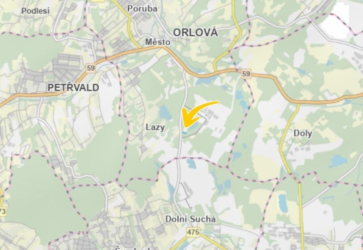 Prodej pozemku 442 m², Orlová, Moravskoslezský kraj Prodej pozemku 442 m², Orlová, Moravskoslezský kraj