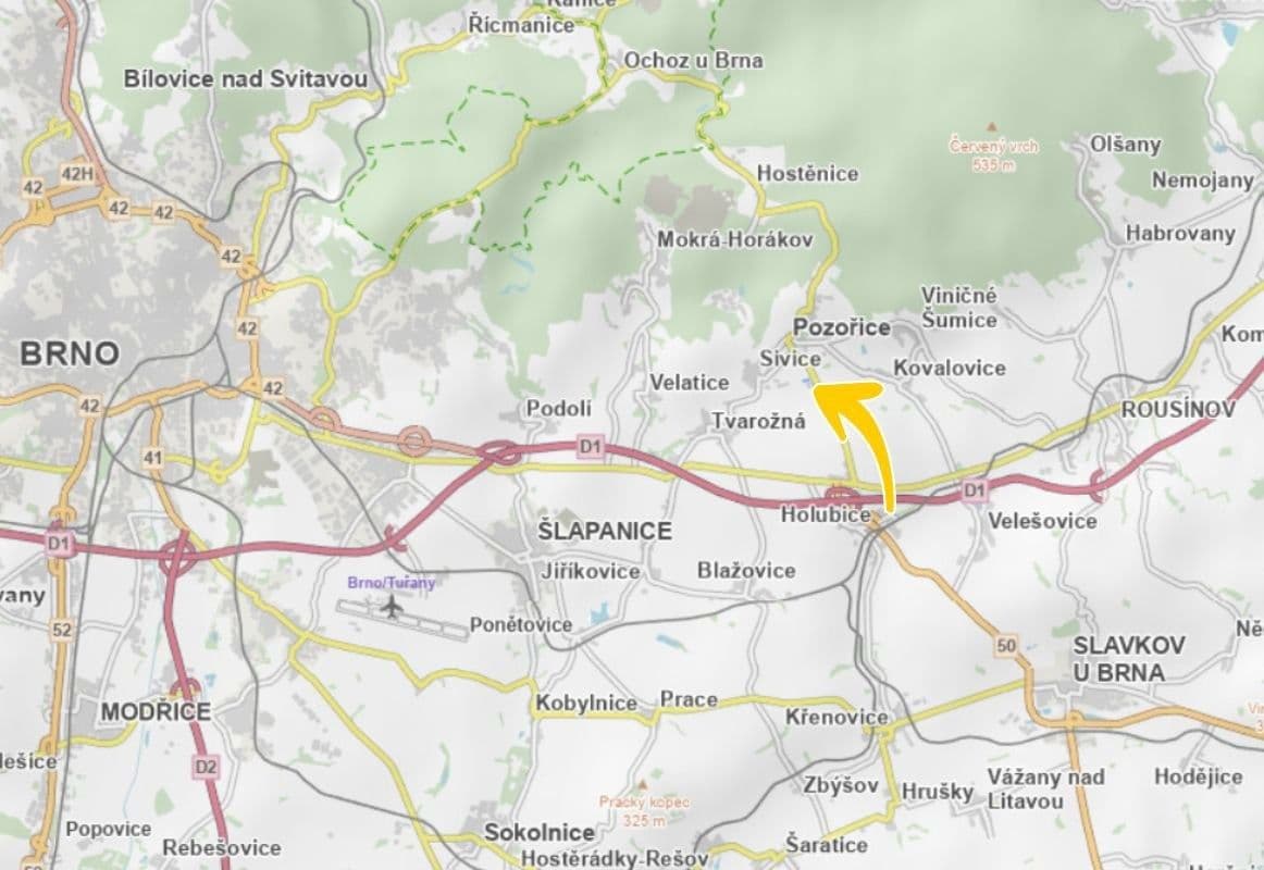 Prodej pozemku 1.030 m², Pozořice, Jihomoravský kraj Prodej pozemku 1.030 m², Pozořice, Jihomoravský kraj