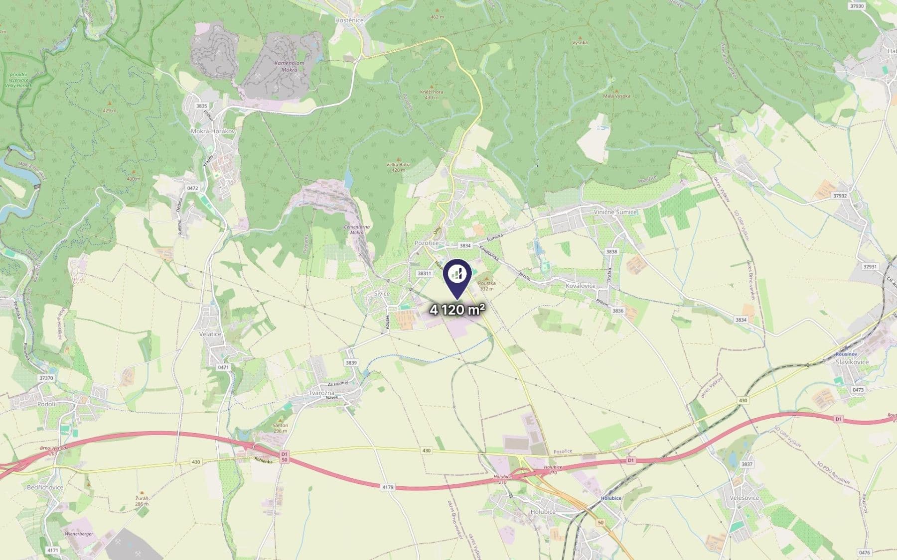 Prodej pozemku 1.030 m², Pozořice, Jihomoravský kraj Prodej pozemku 1.030 m², Pozořice, Jihomoravský kraj