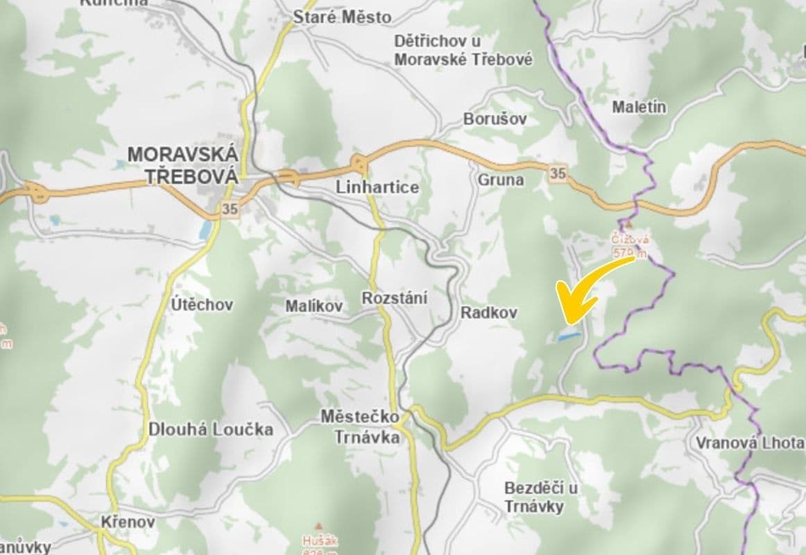 Prodej pozemku 34.783 m², Městečko Trnávka, Pardubický kraj Prodej pozemku 34.783 m², Městečko Trnávka, Pardubický kraj