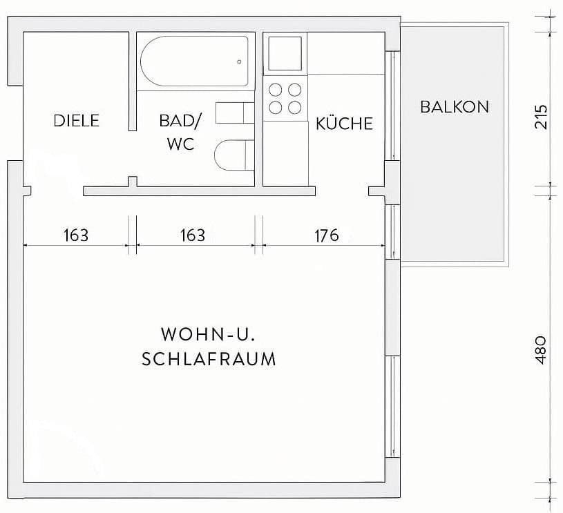 Pronájem bytu 1+1 39 m², Wimpfener Straße 15, Neckarsulm, Bádensko-Württembersko Pronájem bytu 1+1 39 m², Wimpfener Straße 15, Neckarsulm, Bádensko-Württembersko