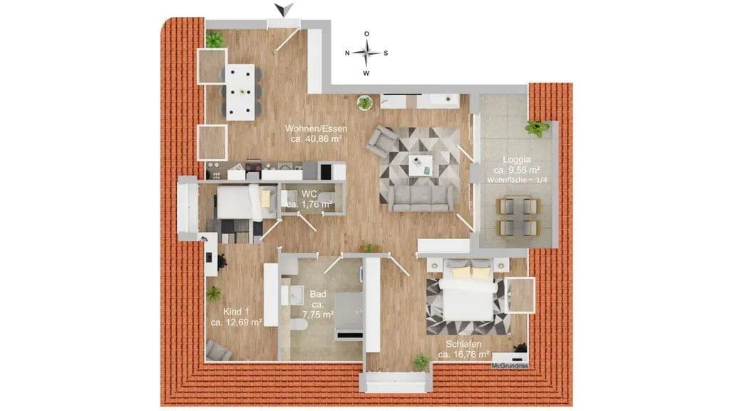 Pronájem bytu 3+1 82 m², Haeberlinstraße 38,, Frankfurt am Main, Hessen Pronájem bytu 3+1 82 m², Haeberlinstraße 38,, Frankfurt am Main, Hessen