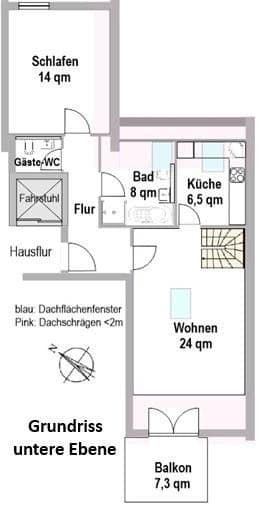 Pronájem bytu 2+kk 85 m², Schleswiger Damm 270, Hamburg, Hamburg Pronájem bytu 2+kk 85 m², Schleswiger Damm 270, Hamburg, Hamburg