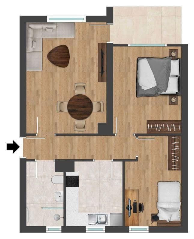 Prodej bytu 3+1 72 m², Aalen, Bádensko-Württembersko Prodej bytu 3+1 72 m², Aalen, Bádensko-Württembersko