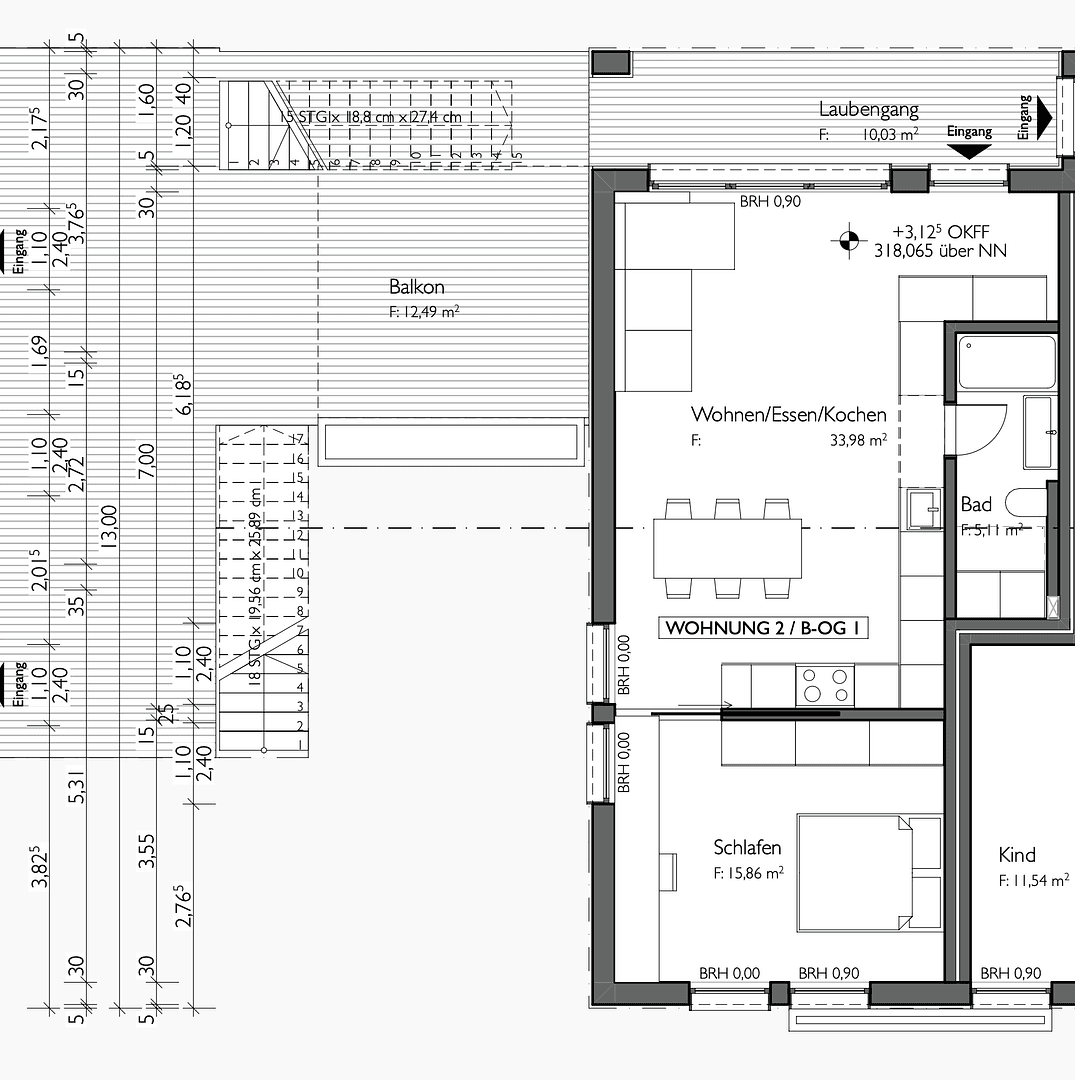 Pronájem bytu 2+1 56 m², Feldbergblick 22, Waldems, Hessen Pronájem bytu 2+1 56 m², Feldbergblick 22, Waldems, Hessen