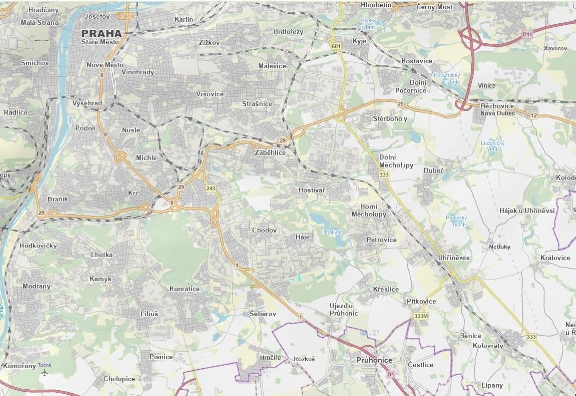 Prodej pozemku 5.802 m², Praha, Praha Prodej pozemku 5.802 m², Praha, Praha