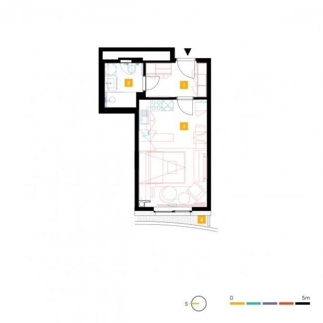 Pronájem bytu 1+kk 31 m², Mukařovského, Praha, Praha Pronájem bytu 1+kk 31 m², Mukařovského, Praha, Praha