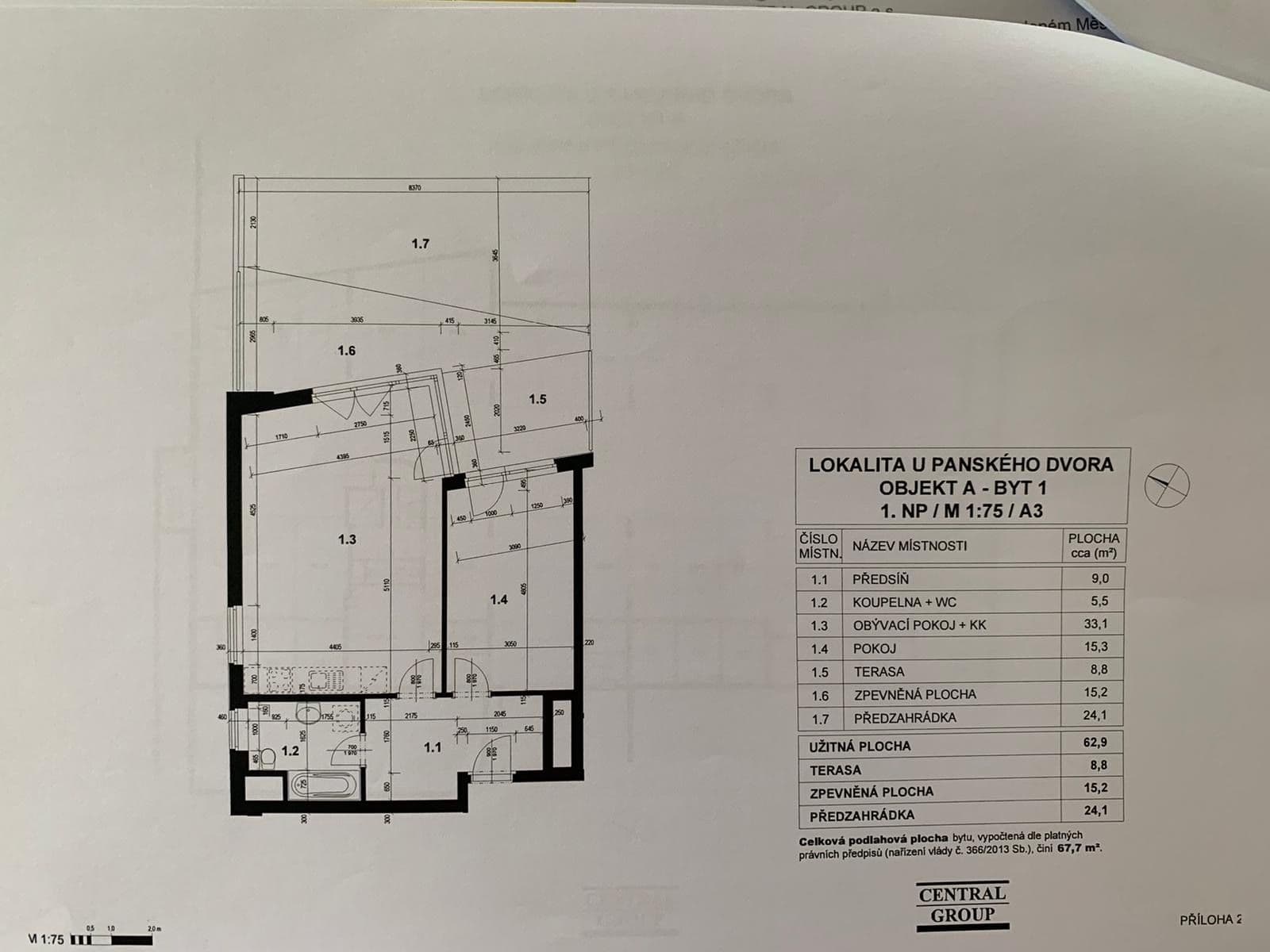 Prodej bytu 2+kk 63 m², Pýchavková, Praha, Praha Prodej bytu 2+kk 63 m², Pýchavková, Praha, Praha