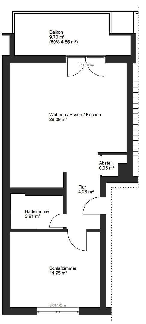 Prodej bytu 2+1 58 m², Köln, Severní Porýní-Vestfálsko Prodej bytu 2+1 58 m², Köln, Severní Porýní-Vestfálsko