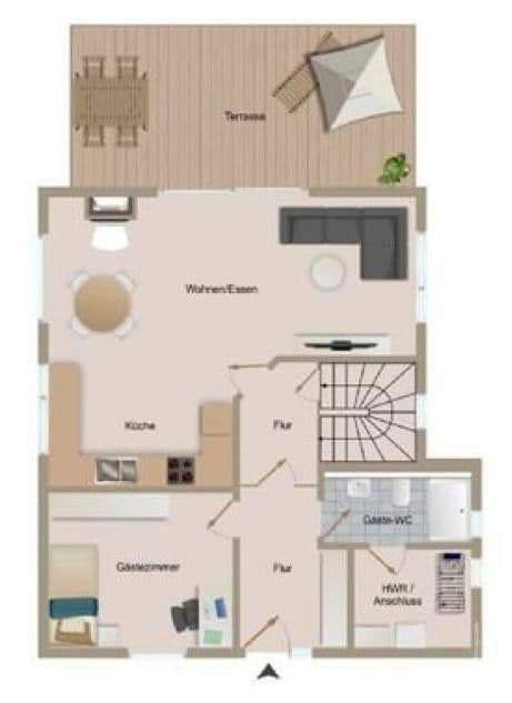 Pronájem domu 160 m², pozemek 340 m², Drosselweg 1a, Velburg, Bavorsko Pronájem domu 160 m², pozemek 340 m², Drosselweg 1a, Velburg, Bavorsko