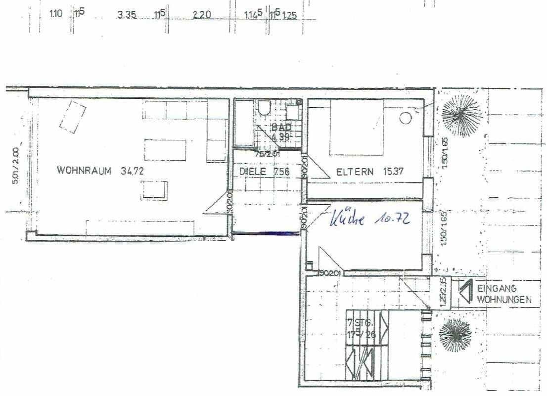 Pronájem bytu 2+1 80 m², Richterstraße, Neuss, Severní Porýní-Vestfálsko Pronájem bytu 2+1 80 m², Richterstraße, Neuss, Severní Porýní-Vestfálsko