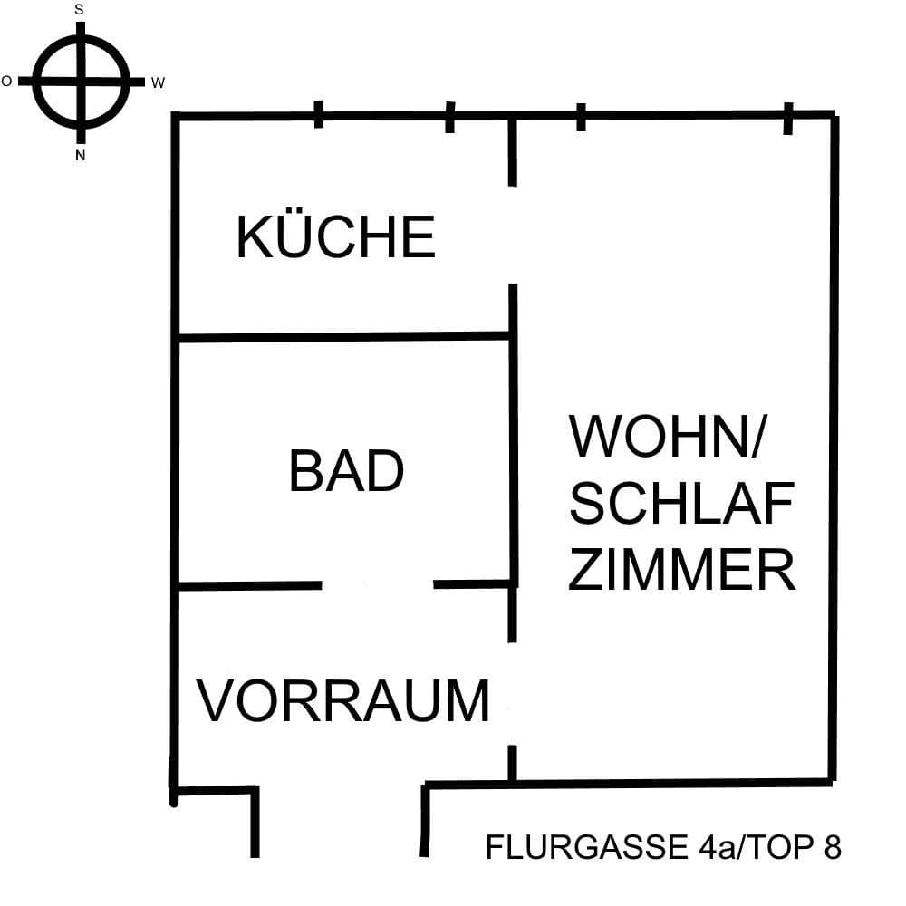 Prodej bytu 1+1 28 m², Mürzzuschlag, Štýrsko Prodej bytu 1+1 28 m², Mürzzuschlag, Štýrsko