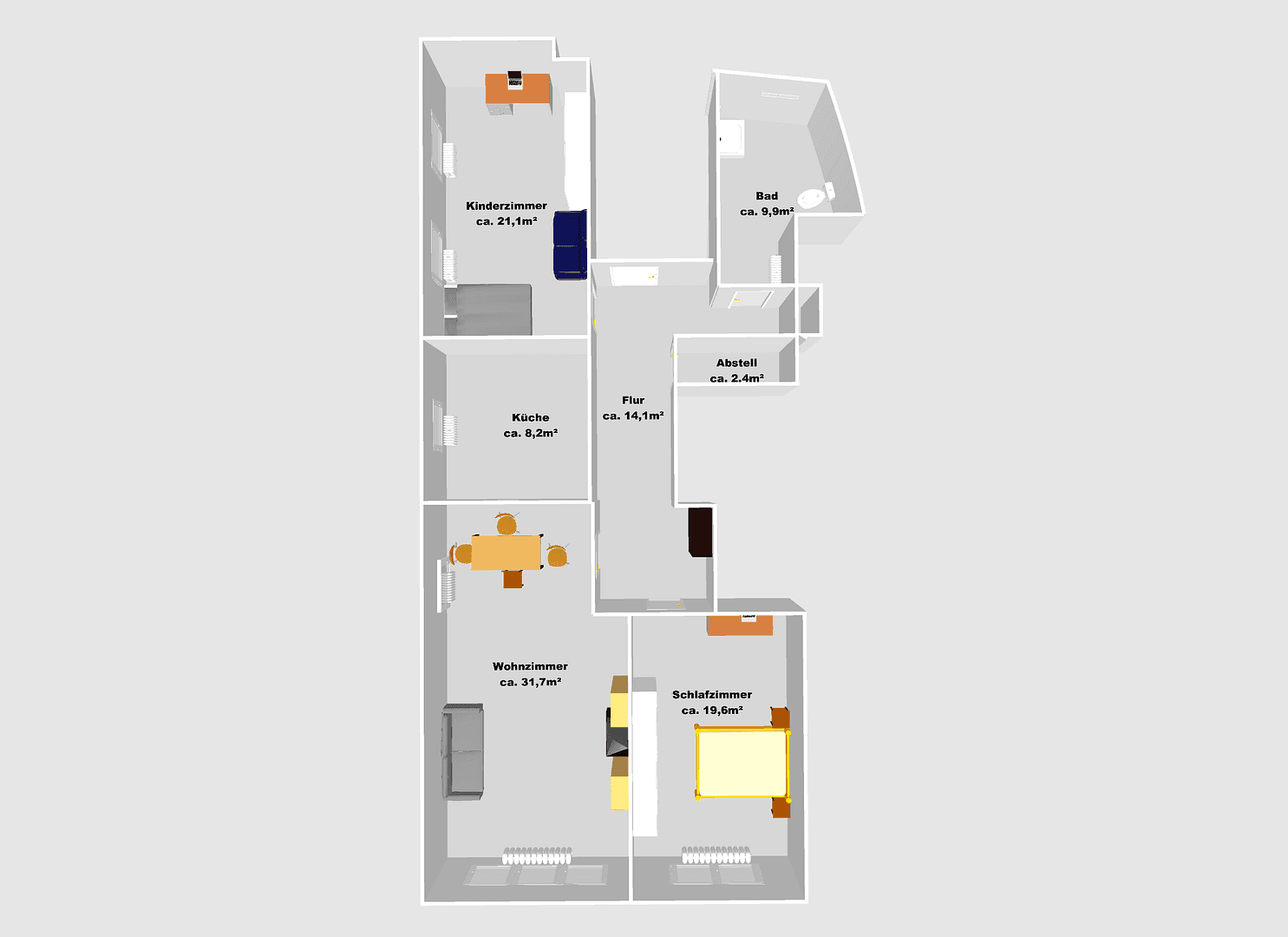 Pronájem bytu 3+1 107 m², Creglingen, Bádensko-Württembersko Pronájem bytu 3+1 107 m², Creglingen, Bádensko-Württembersko