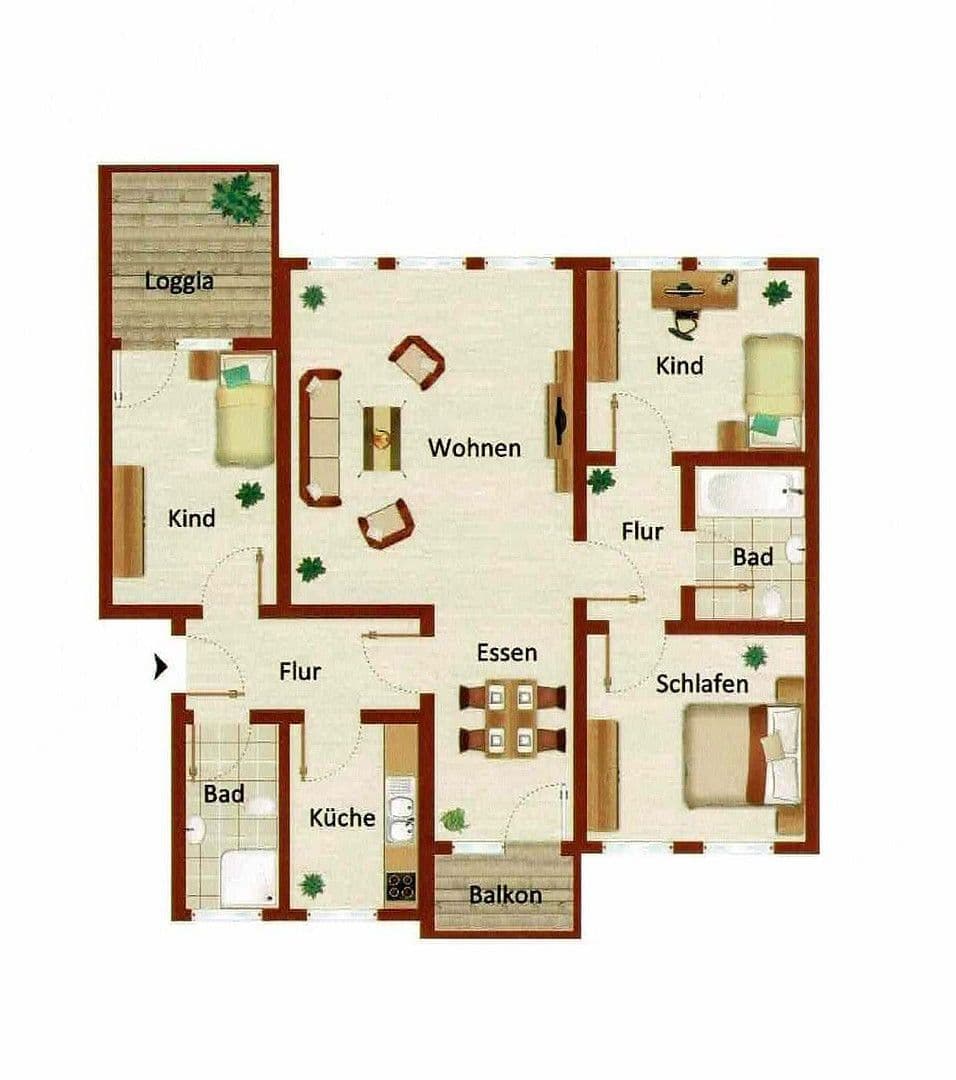 Pronájem bytu 4+1 97 m², Norderneystr. 7, Wilhelmshaven, Dolní Sasko Pronájem bytu 4+1 97 m², Norderneystr. 7, Wilhelmshaven, Dolní Sasko