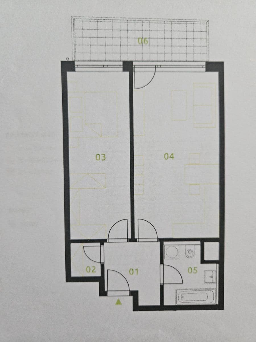 Pronájem bytu 2+kk 55 m², Československého exilu, Praha, Praha Pronájem bytu 2+kk 55 m², Československého exilu, Praha, Praha