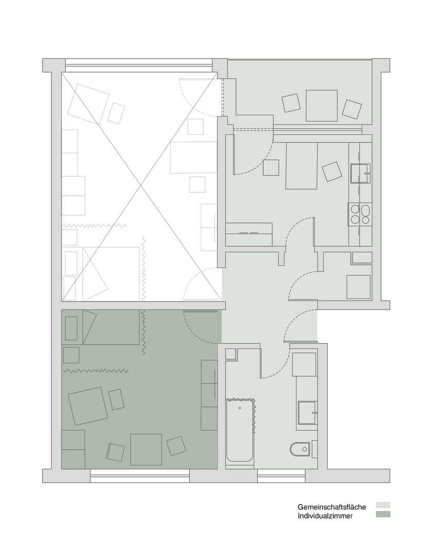 Pronájem bytu  17 m², Erlangen, Bavorsko Pronájem bytu  17 m², Erlangen, Bavorsko