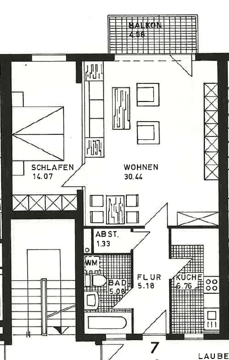 Pronájem bytu 2+1 66 m², Hannover, Dolní Sasko Pronájem bytu 2+1 66 m², Hannover, Dolní Sasko