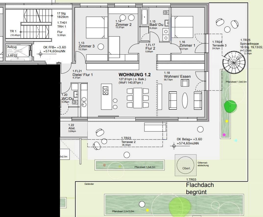 Pronájem bytu 4+1 141 m², Wilhelm-Schussen-Str.44, Bad Schussenried, Bádensko-Württembersko Pronájem bytu 4+1 141 m², Wilhelm-Schussen-Str.44, Bad Schussenried, Bádensko-Württembersko