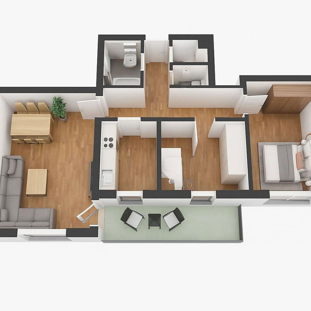Prodej bytu 3+1 76 m², Simmern/Hunsrück, Porýní-Falc Prodej bytu 3+1 76 m², Simmern/Hunsrück, Porýní-Falc