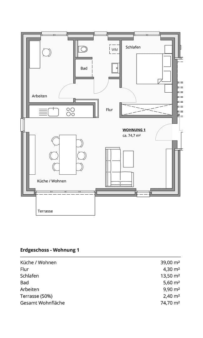Pronájem bytu 3+1 75 m², Erlenstraße 11, Lüdinghausen, Severní Porýní-Vestfálsko Pronájem bytu 3+1 75 m², Erlenstraße 11, Lüdinghausen, Severní Porýní-Vestfálsko