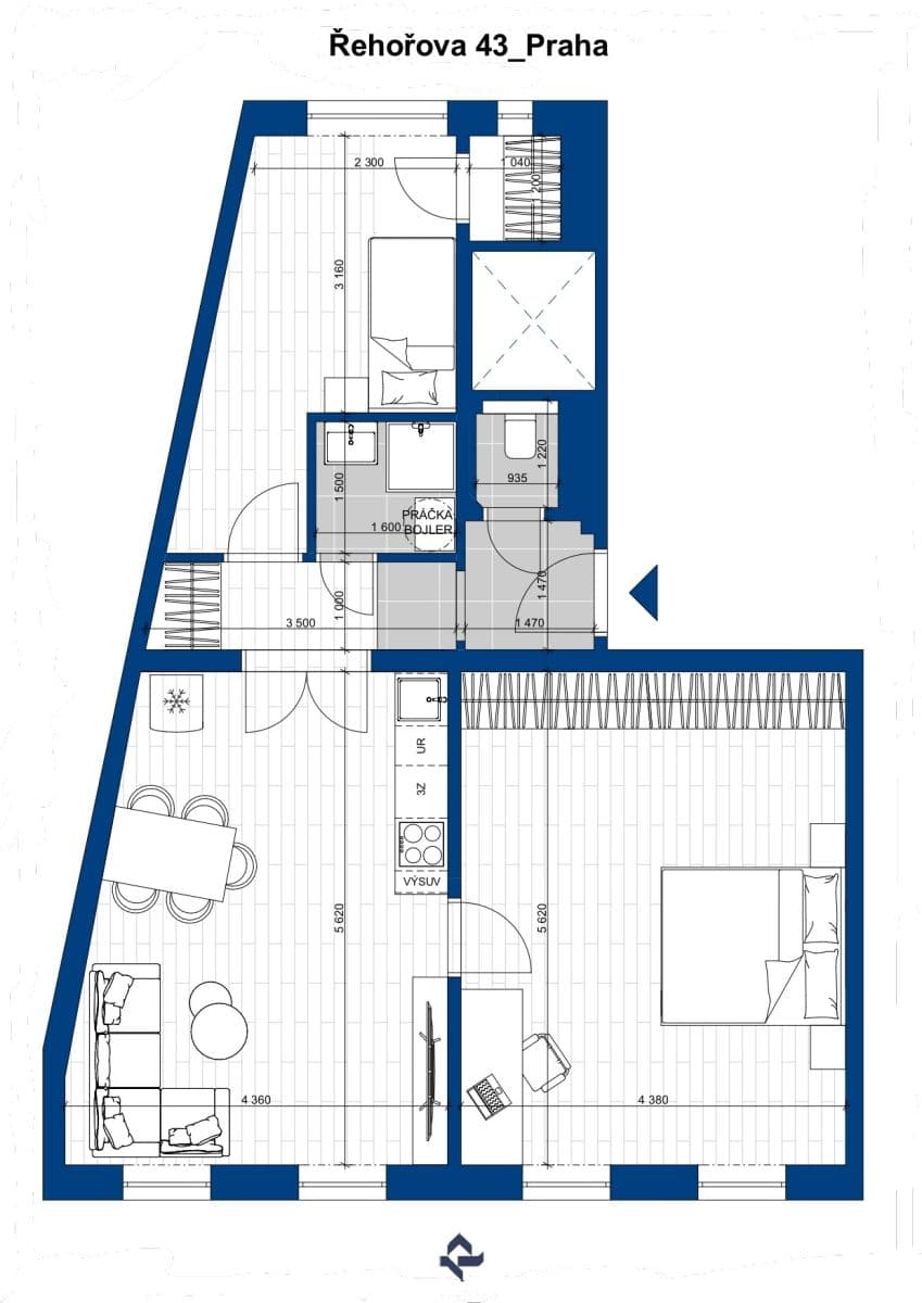 Prodej bytu 3+kk 70 m², Řehořova, Praha, Praha Prodej bytu 3+kk 70 m², Řehořova, Praha, Praha