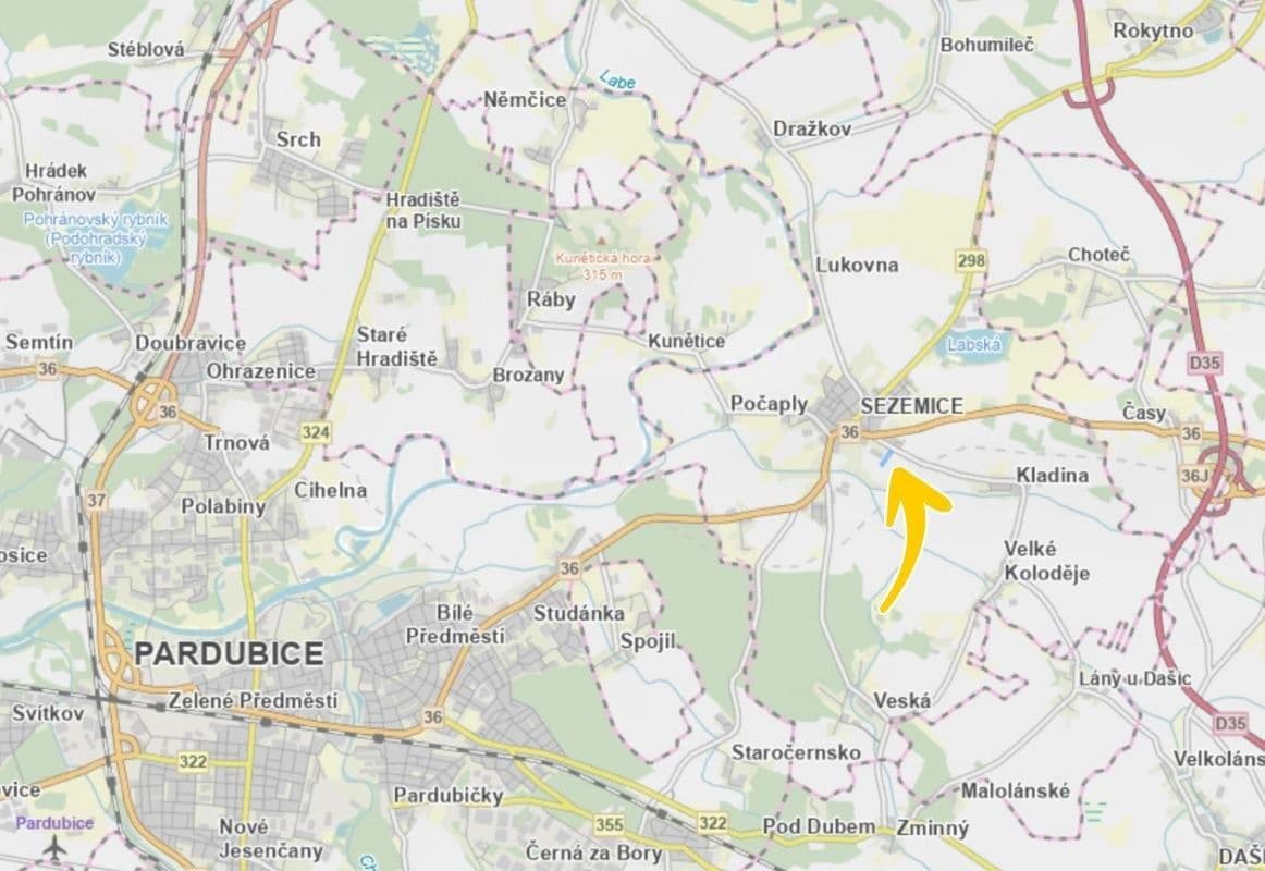 Prodej pozemku 2.433 m², Sezemice, Pardubický kraj Prodej pozemku 2.433 m², Sezemice, Pardubický kraj