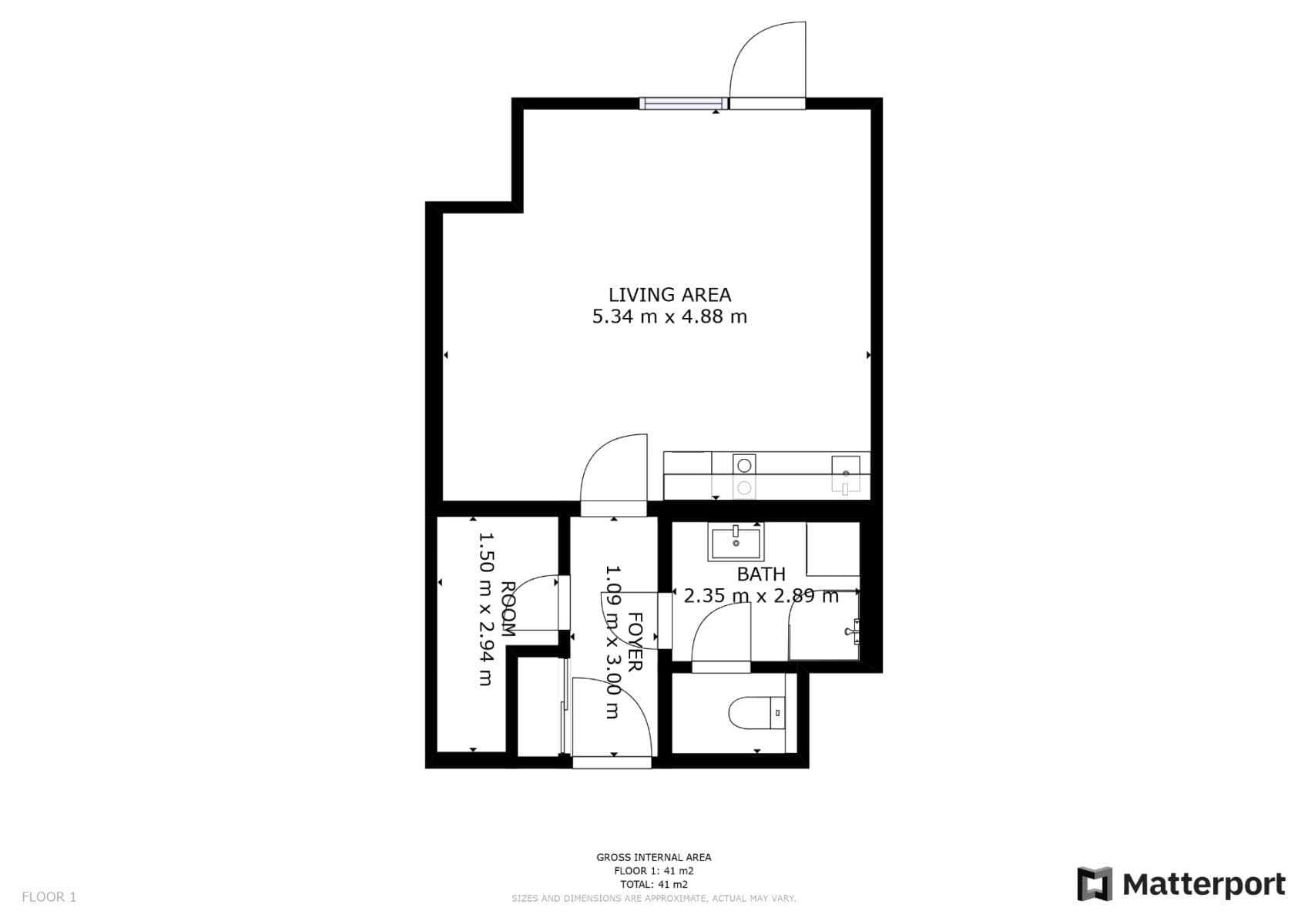 Pronájem bytu 1+kk 41 m², Olšanská, Praha, Praha Pronájem bytu 1+kk 41 m², Olšanská, Praha, Praha