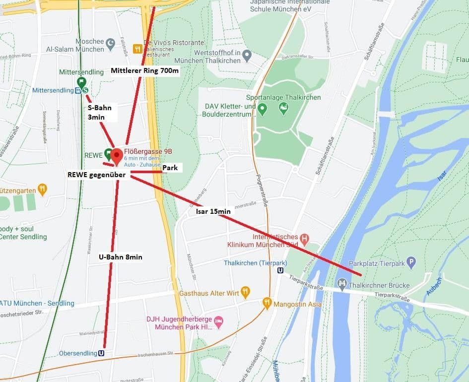 Pronájem bytu 1+1 39 m², München, Bavorsko Pronájem bytu 1+1 39 m², München, Bavorsko