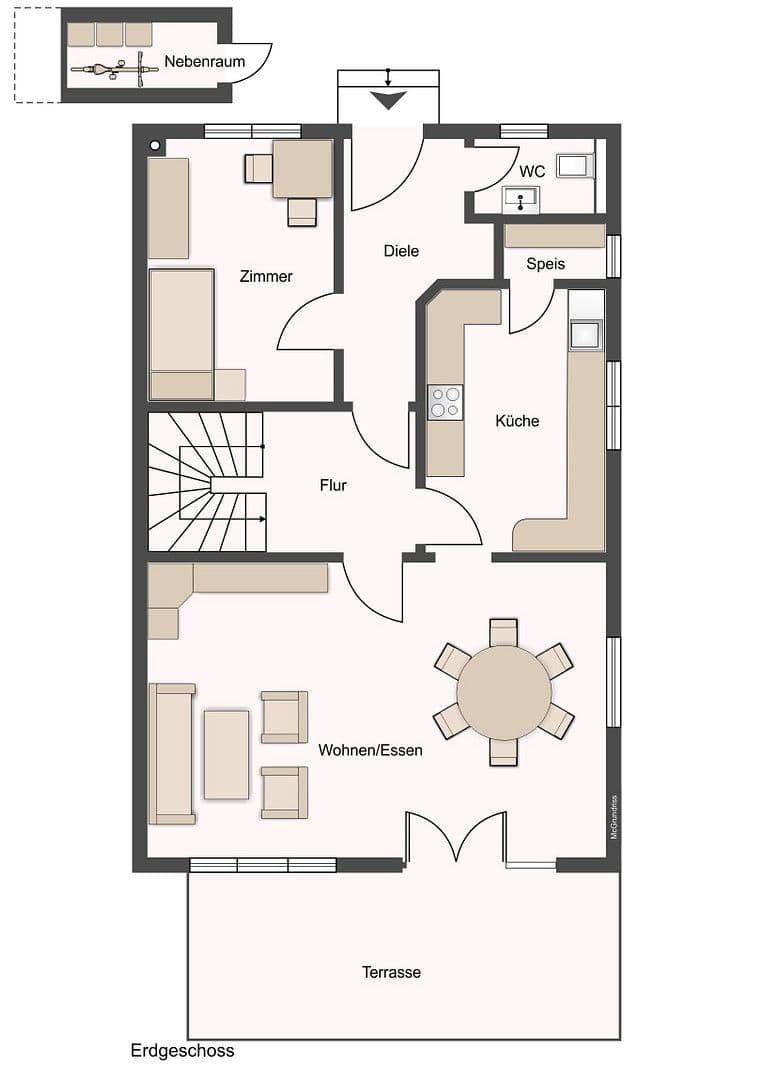 Pronájem domu 166 m², pozemek 230 m², Bubenreuth, Bavorsko Pronájem domu 166 m², pozemek 230 m², Bubenreuth, Bavorsko