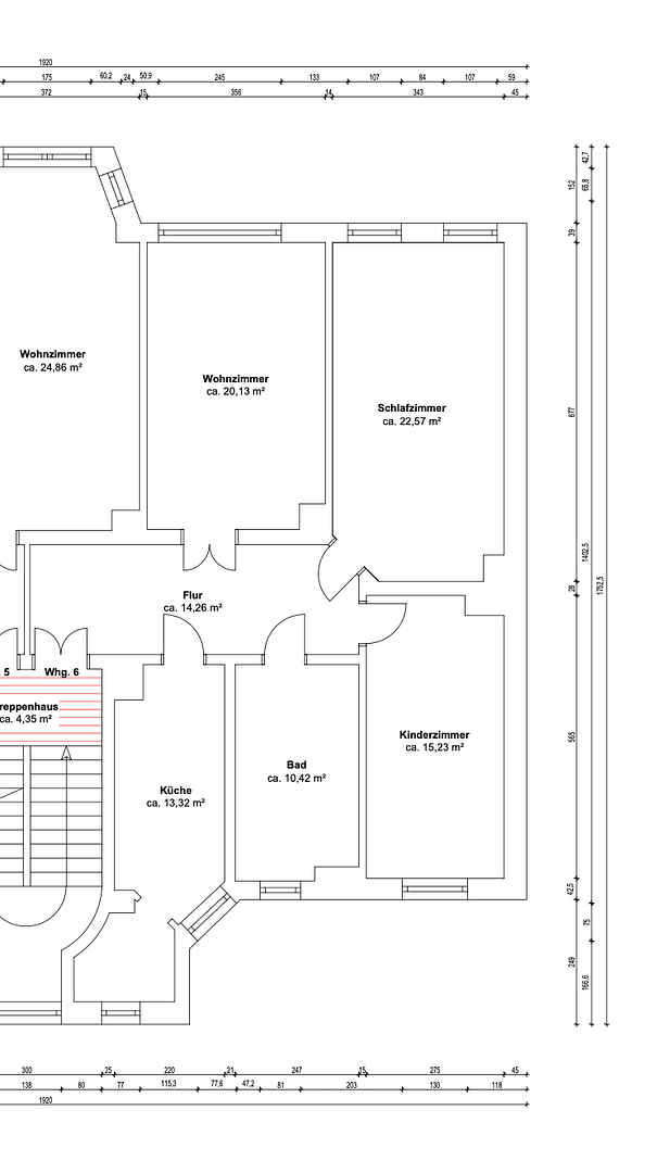 Pronájem bytu 3+1 98 m², Merseburger Straße 95, Leipzig, Sasko Pronájem bytu 3+1 98 m², Merseburger Straße 95, Leipzig, Sasko