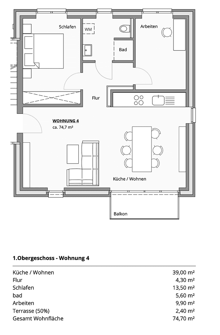 Pronájem bytu 5+1 75 m², Lüdinghausen, Severní Porýní-Vestfálsko Pronájem bytu 5+1 75 m², Lüdinghausen, Severní Porýní-Vestfálsko