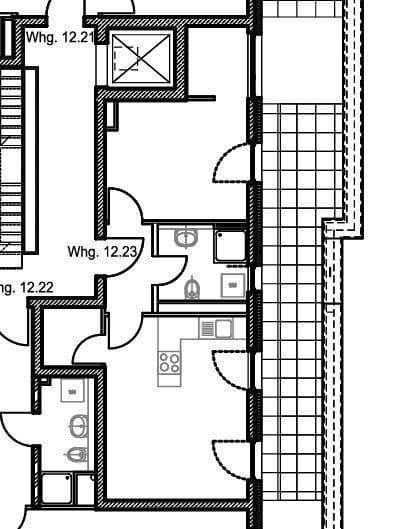 Pronájem bytu 2+1 55 m², Aristide-Briand-Str. 12, Herzogenaurach, Bavorsko Pronájem bytu 2+1 55 m², Aristide-Briand-Str. 12, Herzogenaurach, Bavorsko