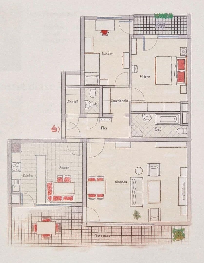 Pronájem bytu 3+1 92 m², Bürgermeister-Kutterer-Str. 12, Ludwigshafen, Porýní-Falc Pronájem bytu 3+1 92 m², Bürgermeister-Kutterer-Str. 12, Ludwigshafen, Porýní-Falc