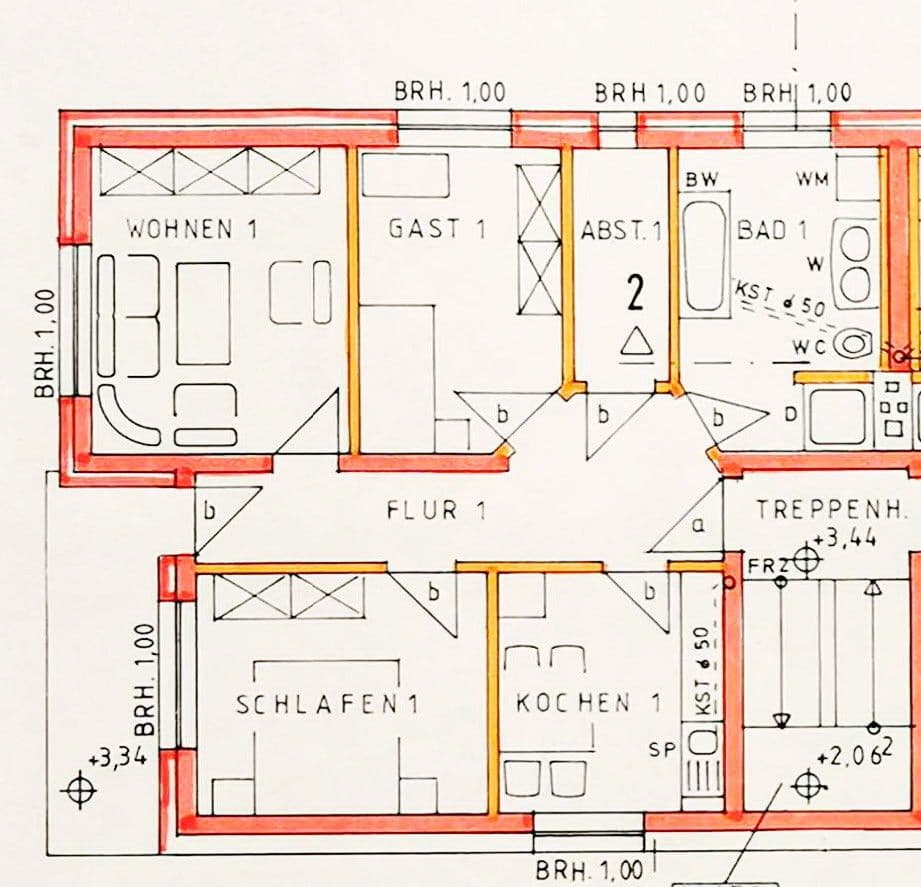 Pronájem bytu 3+1 90 m², Kirchstrasse 8, Schwalmtal, Hessen Pronájem bytu 3+1 90 m², Kirchstrasse 8, Schwalmtal, Hessen