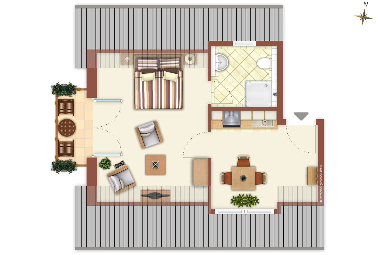 Pronájem bytu 2+1 30 m², Baderstrasse 5, Herrsching, Bavorsko Pronájem bytu 2+1 30 m², Baderstrasse 5, Herrsching, Bavorsko