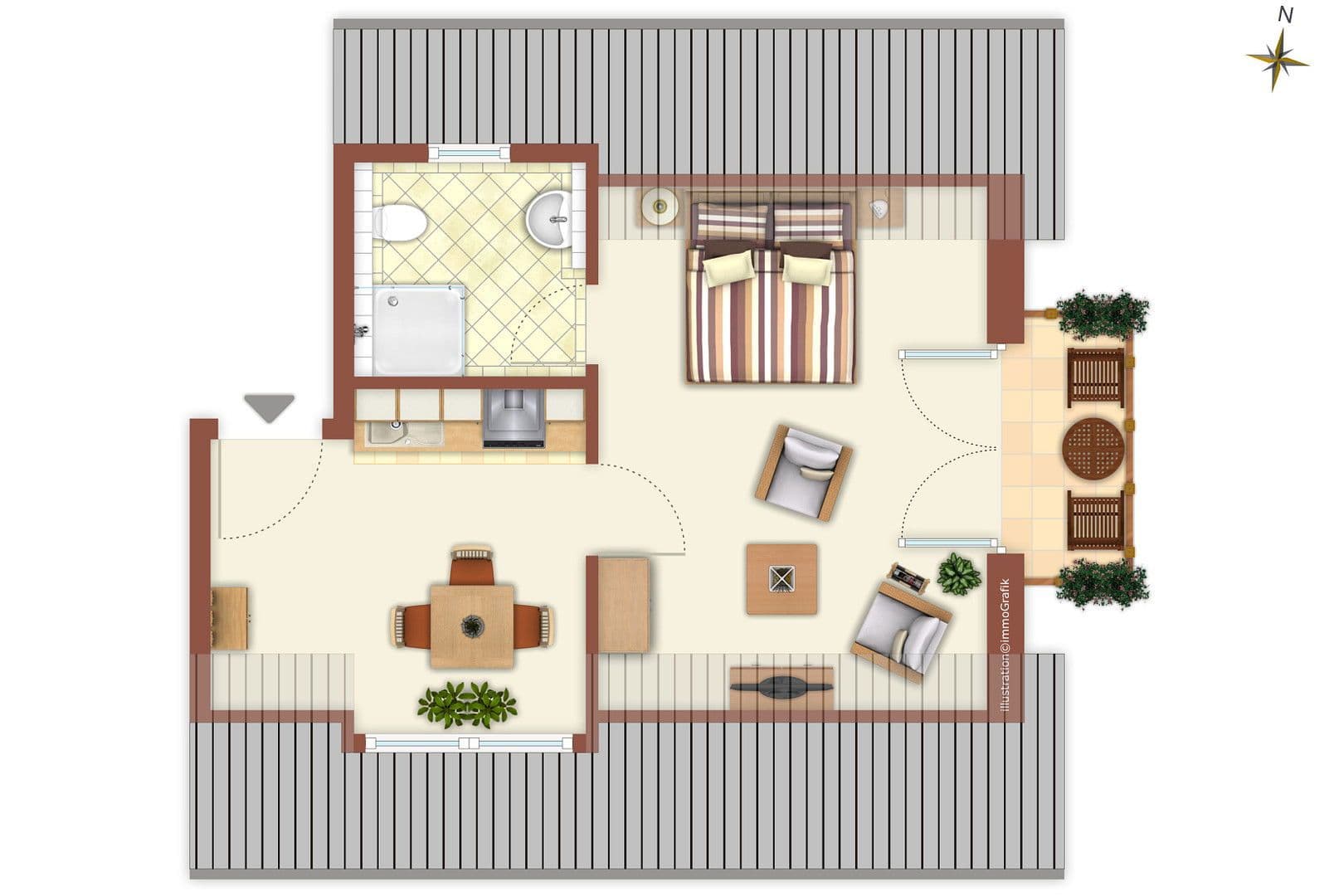 Pronájem bytu 2+1 30 m², Baderstrasse 5, Herrsching, Bavorsko Pronájem bytu 2+1 30 m², Baderstrasse 5, Herrsching, Bavorsko
