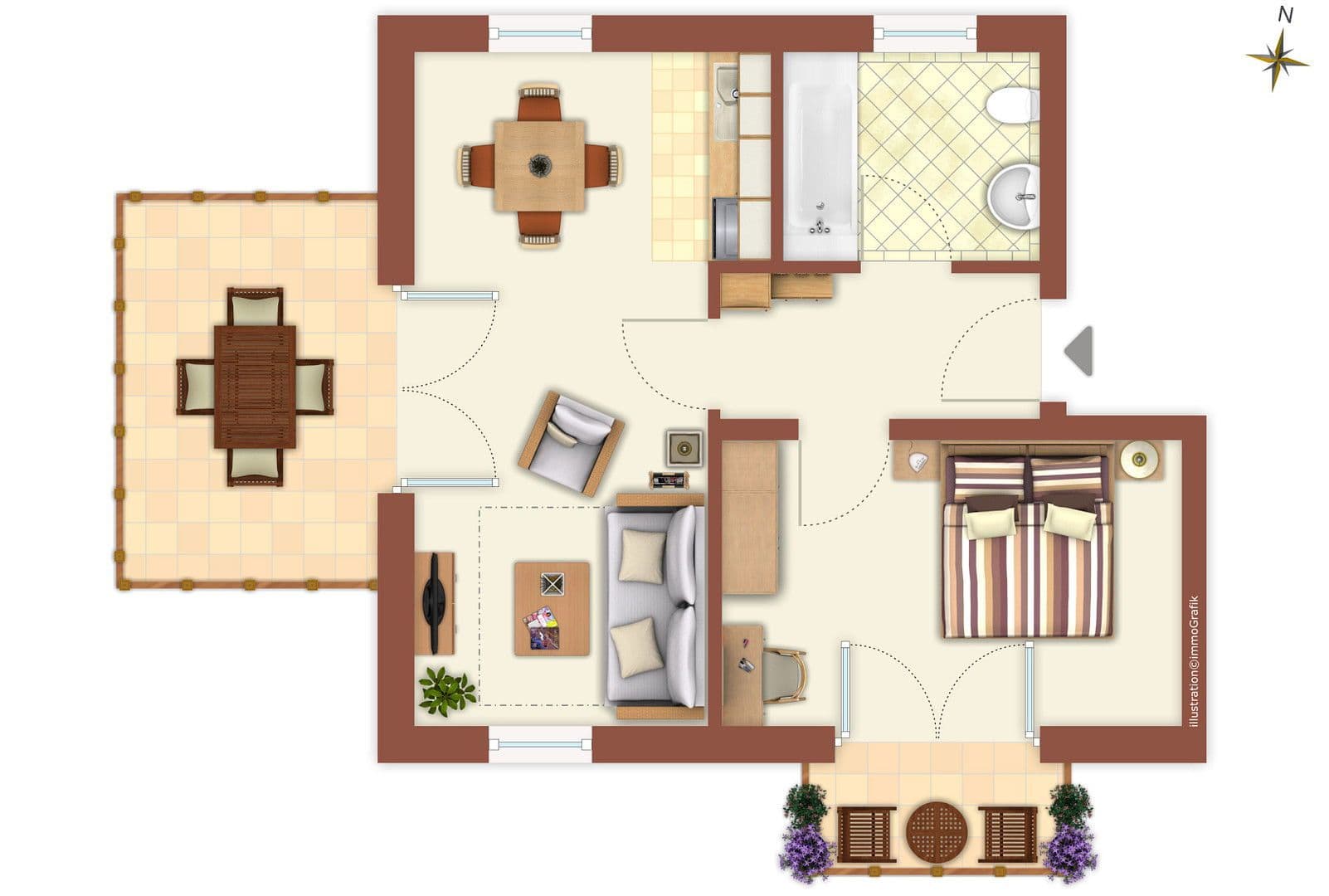 Pronájem bytu 2+1 30 m², Baderstrasse 5, Herrsching, Bavorsko Pronájem bytu 2+1 30 m², Baderstrasse 5, Herrsching, Bavorsko