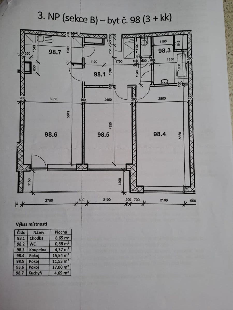 Prodej bytu 3+kk 72 m², Kukelská, Praha, Praha Prodej bytu 3+kk 72 m², Kukelská, Praha, Praha