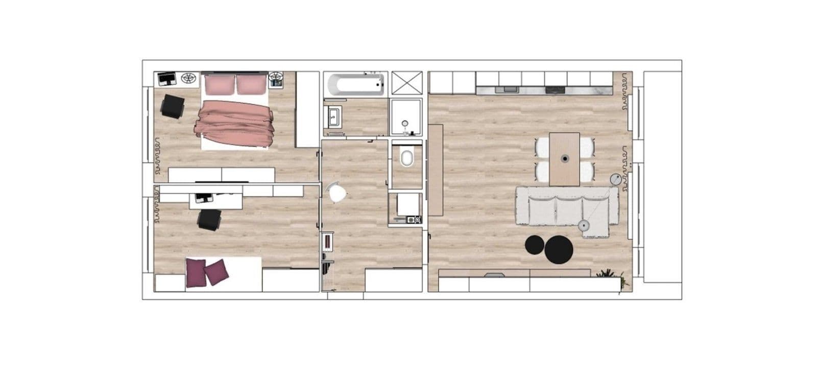 Pronájem bytu 3+kk 78 m², Ohradní, Praha, Praha Pronájem bytu 3+kk 78 m², Ohradní, Praha, Praha
