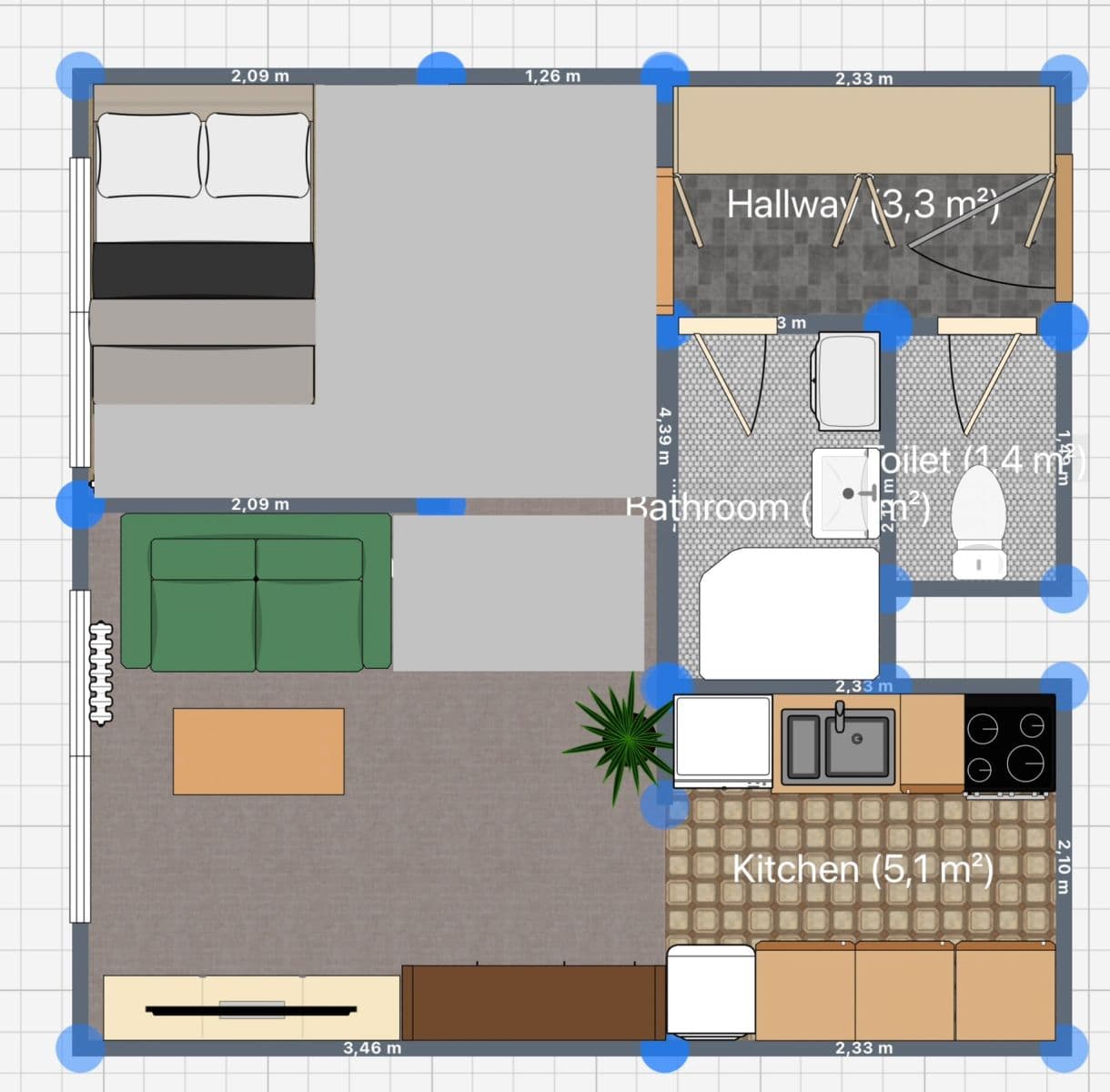 Pronájem bytu 2+kk 34 m², Karla Tomana, Kladno, Středočeský kraj Pronájem bytu 2+kk 34 m², Karla Tomana, Kladno, Středočeský kraj