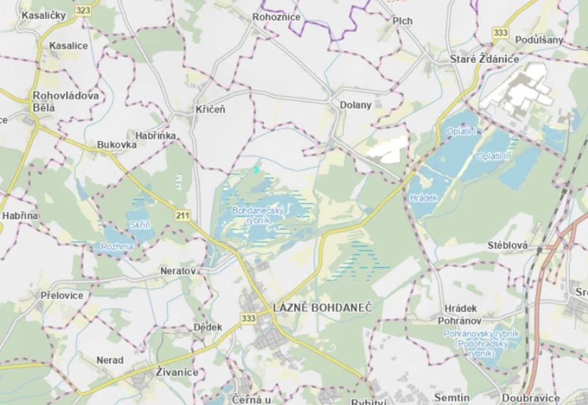 Prodej pozemku 5.214 m², Lázně Bohdaneč, Pardubický kraj Prodej pozemku 5.214 m², Lázně Bohdaneč, Pardubický kraj