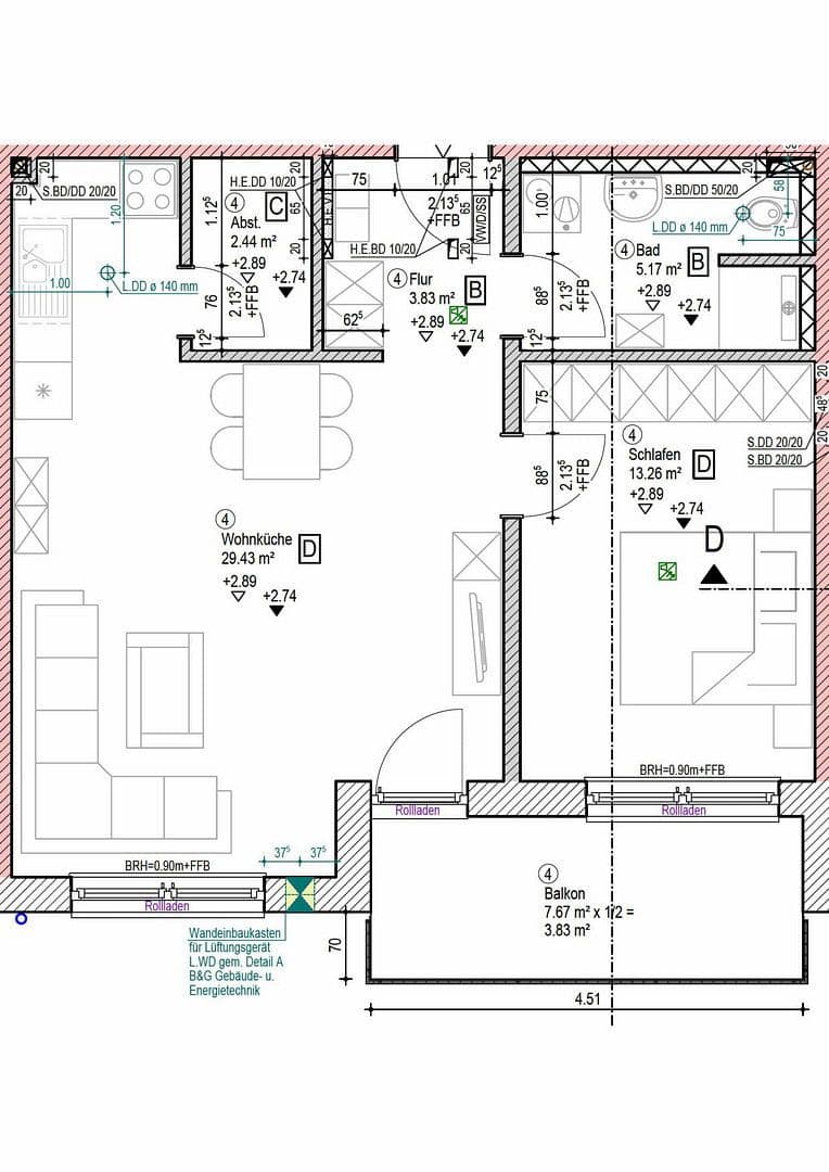 Pronájem bytu 2+1 58 m², Ergoldsbach, Bavorsko Pronájem bytu 2+1 58 m², Ergoldsbach, Bavorsko