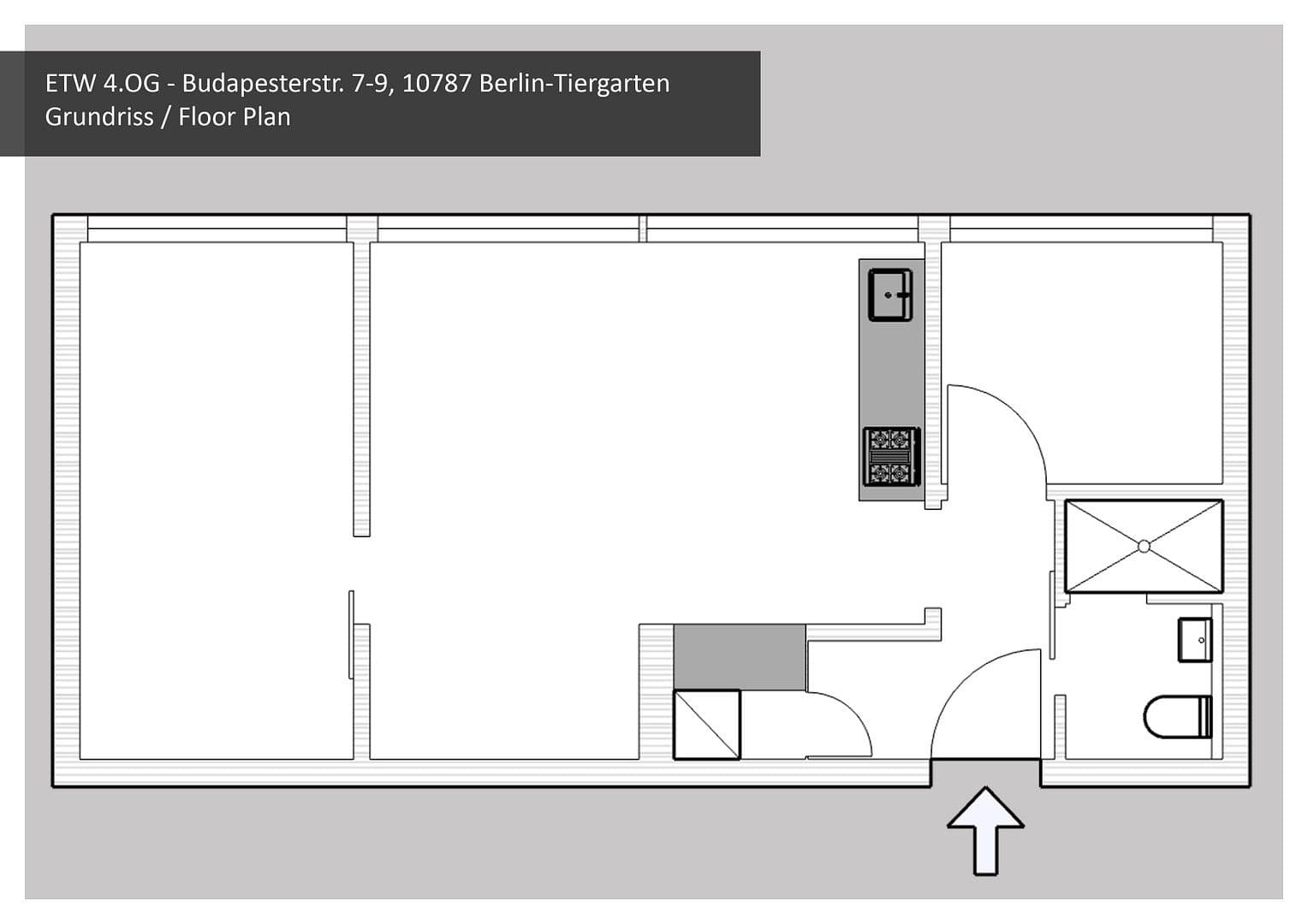Prodej bytu 3+1 50 m², Budapesterstraße 7, Berlin, Berlín Prodej bytu 3+1 50 m², Budapesterstraße 7, Berlin, Berlín